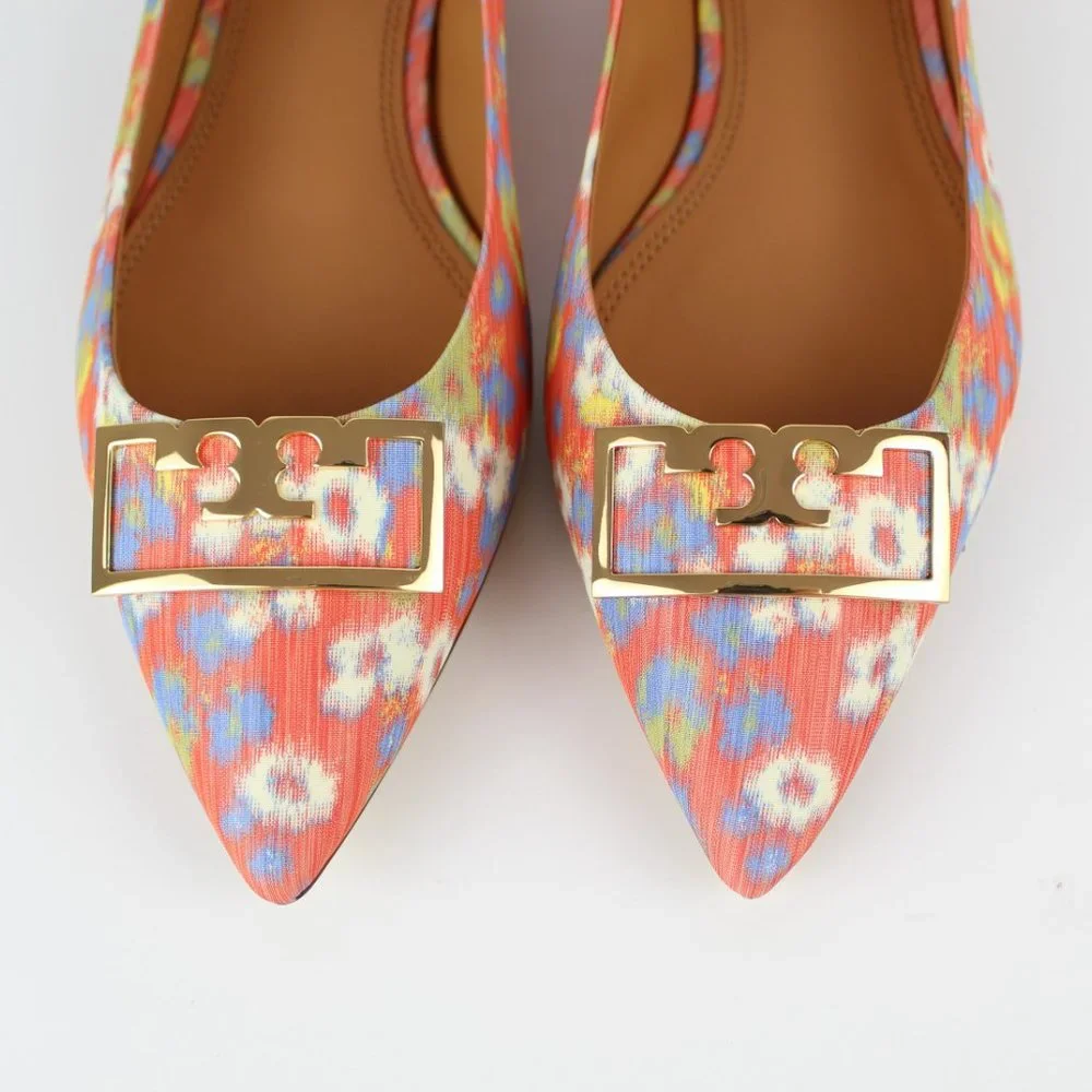 NEW Tory Burch Gigi Floral Ballet Flats, US 10.5M, Pointed Toe